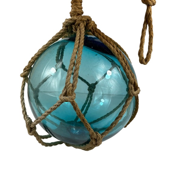 Large Lighthousecore Japanese Fishing Float Glass Vintage Nautical Ocean Sea 12” - Picture 10 of 16